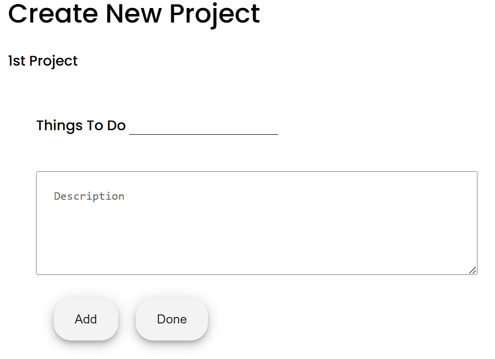 Image showing a to do item being added into the project